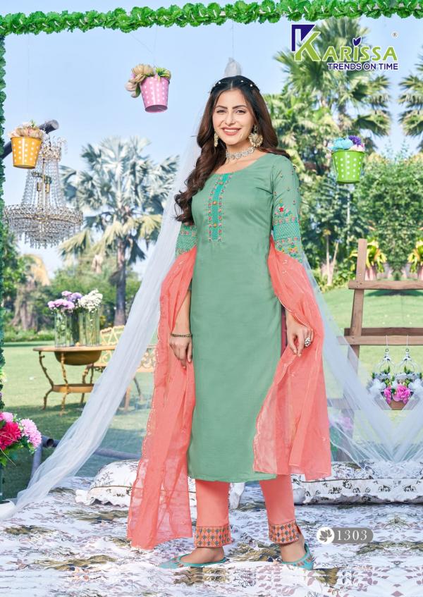 Karissa Maahi Fancy Kurti With Bottom Dupatta Collection